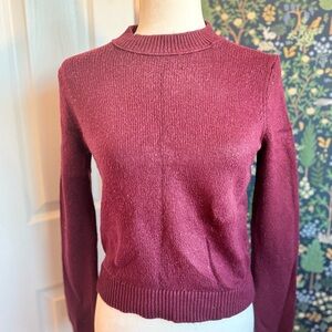 Banana Republic Rich Burgundy Crew Neck Sweater